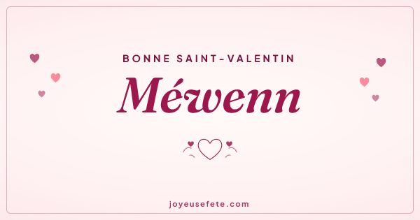 Image « Bonne Saint-Valentin Méwenn » au format large