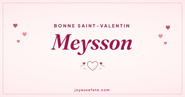 Image « Bonne Saint-Valentin Meysson » au format large