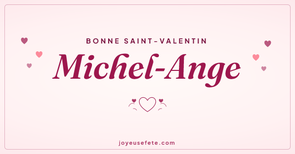 Image « Bonne Saint-Valentin Michel-Ange » au format large