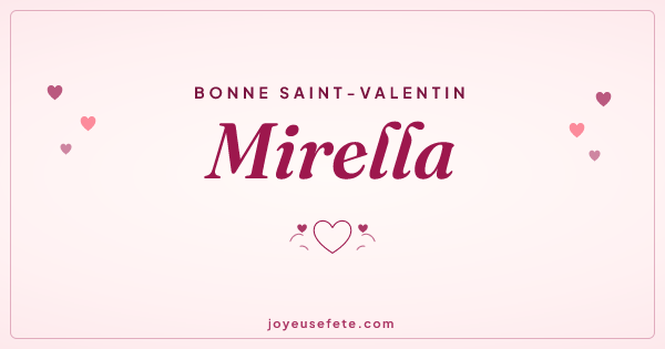 Image « Bonne Saint-Valentin Mirella » au format large