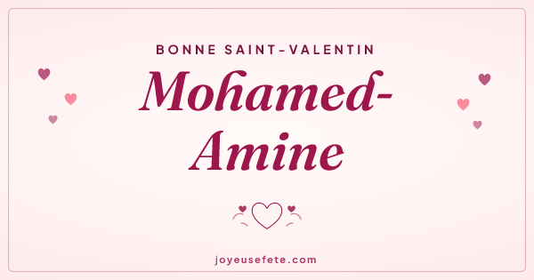 Image « Bonne Saint-Valentin Mohamed-Amine » au format large