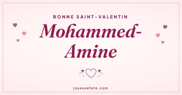 Image « Bonne Saint-Valentin Mohammed-Amine » au format large