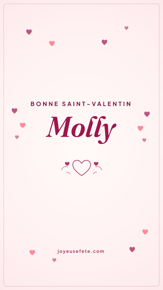 Image « Bonne Saint-Valentin Molly » au format story
