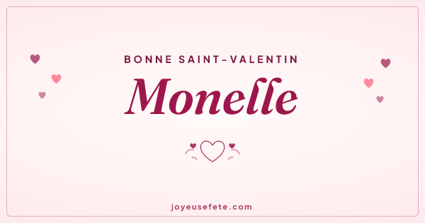 Image « Bonne Saint-Valentin Monelle » au format large