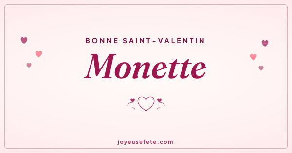 Image « Bonne Saint-Valentin Monette » au format large