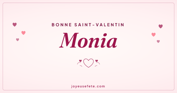 Image « Bonne Saint-Valentin Monia » au format large