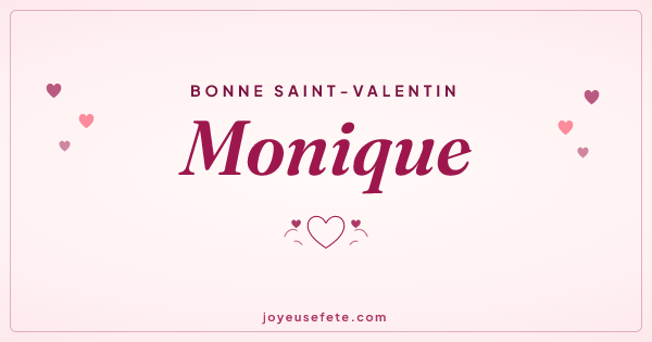 Image « Bonne Saint-Valentin Monique » au format large