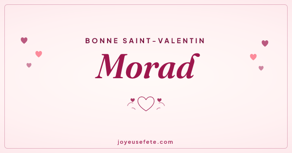 Image « Bonne Saint-Valentin Morad » au format large