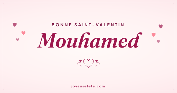 Image « Bonne Saint-Valentin Mouhamed » au format large