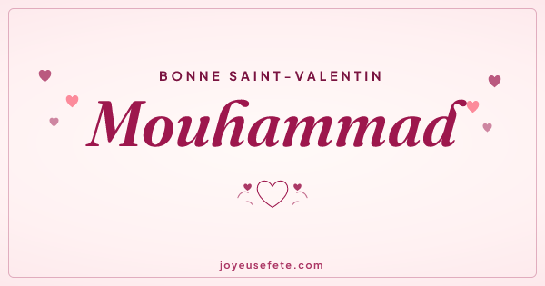 Image « Bonne Saint-Valentin Mouhammad » au format large