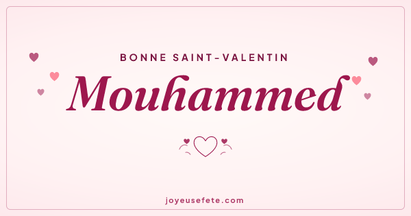 Image « Bonne Saint-Valentin Mouhammed » au format large