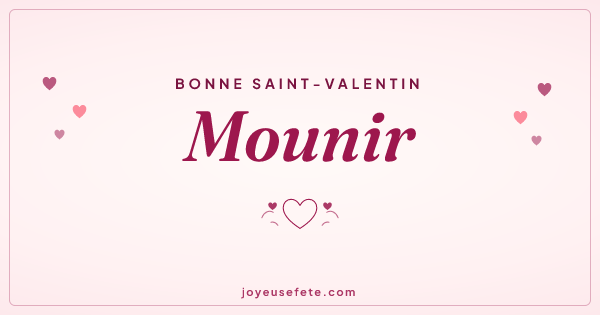 Image « Bonne Saint-Valentin Mounir » au format large