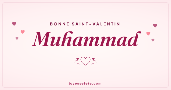 Image « Bonne Saint-Valentin Muhammad » au format large