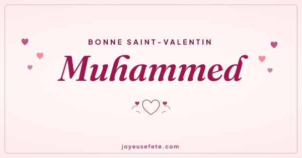 Image « Bonne Saint-Valentin Muhammed » au format large