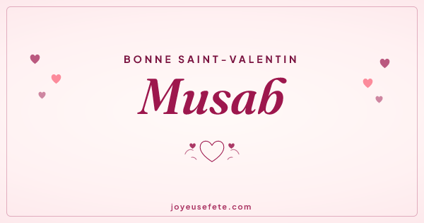 Image « Bonne Saint-Valentin Musab » au format large