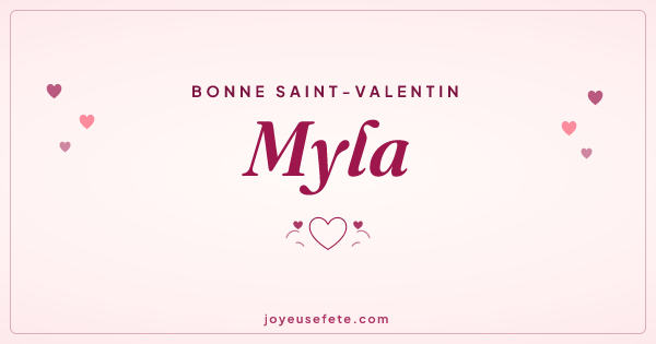 Image « Bonne Saint-Valentin Myla » au format large