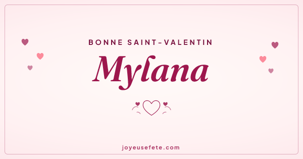Image « Bonne Saint-Valentin Mylana » au format large
