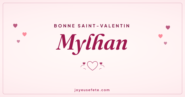 Image « Bonne Saint-Valentin Mylhan » au format large