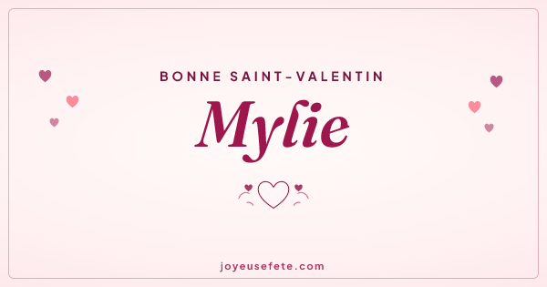 Image « Bonne Saint-Valentin Mylie » au format large