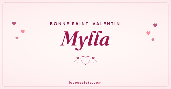 Image « Bonne Saint-Valentin Mylla » au format large