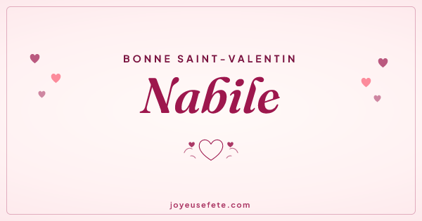 Image « Bonne Saint-Valentin Nabile » au format large
