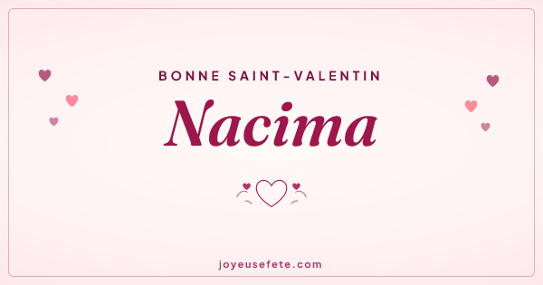 Image « Bonne Saint-Valentin Nacima » au format large