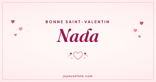 Image « Bonne Saint-Valentin Nada » au format large