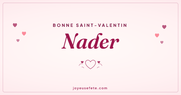 Image « Bonne Saint-Valentin Nader » au format large