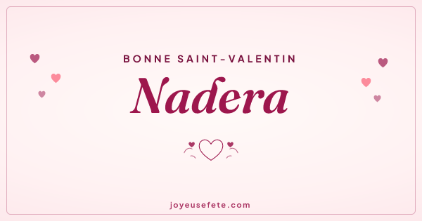 Image « Bonne Saint-Valentin Nadera » au format large