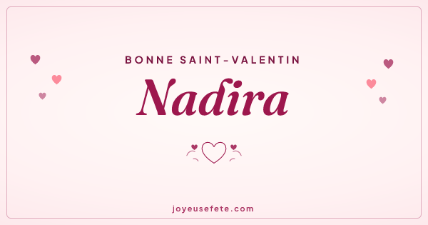 Image « Bonne Saint-Valentin Nadira » au format large