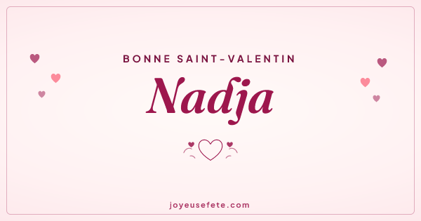 Image « Bonne Saint-Valentin Nadja » au format large