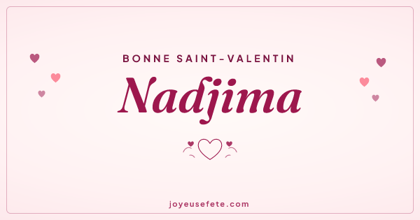 Image « Bonne Saint-Valentin Nadjima » au format large