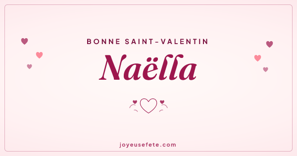 Image « Bonne Saint-Valentin Naëlla » au format large