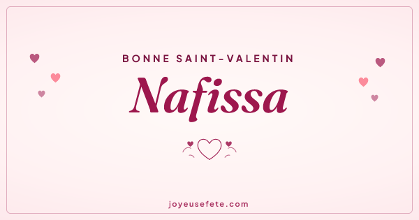 Image « Bonne Saint-Valentin Nafissa » au format large