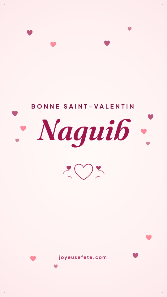 Image « Bonne Saint-Valentin Naguib » au format story