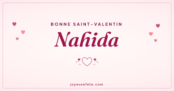 Image « Bonne Saint-Valentin Nahida » au format large