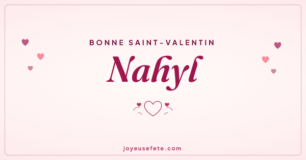 Image « Bonne Saint-Valentin Nahyl » au format large