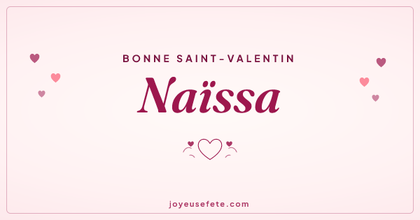 Image « Bonne Saint-Valentin Naïssa » au format large