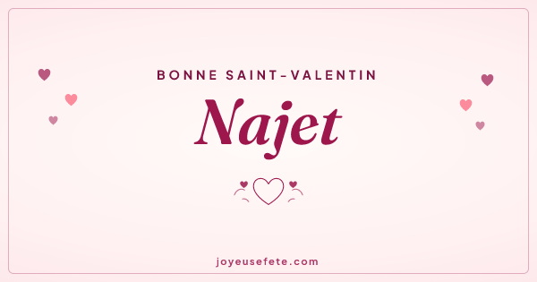 Image « Bonne Saint-Valentin Najet » au format large