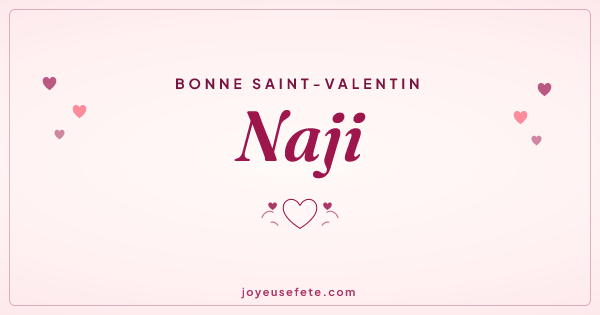 Image « Bonne Saint-Valentin Naji » au format large