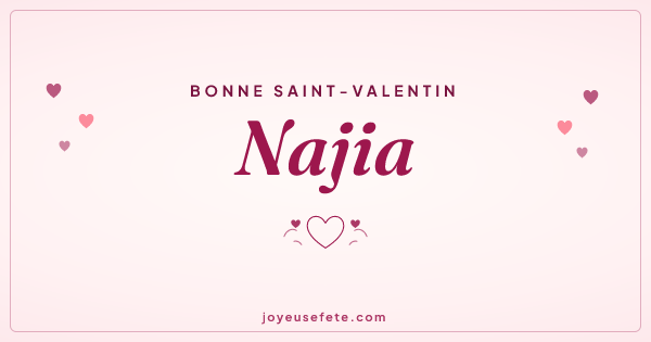 Image « Bonne Saint-Valentin Najia » au format large