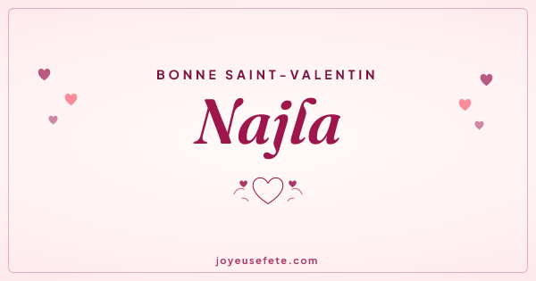 Image « Bonne Saint-Valentin Najla » au format large