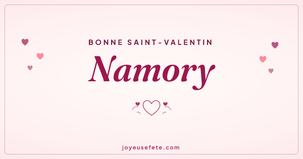 Image « Bonne Saint-Valentin Namory » au format large
