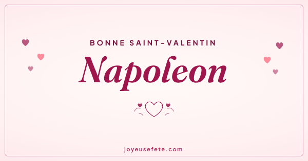 Image « Bonne Saint-Valentin Napoleon » au format large