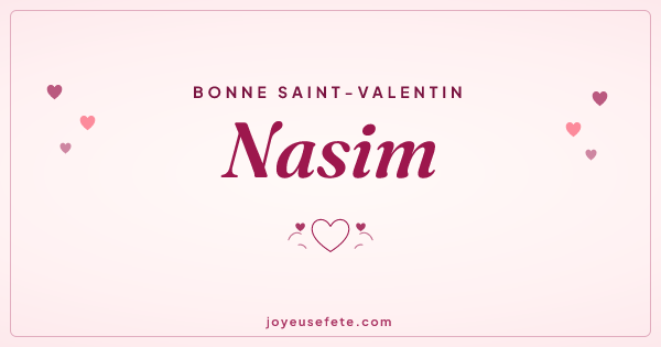Image « Bonne Saint-Valentin Nasim » au format large
