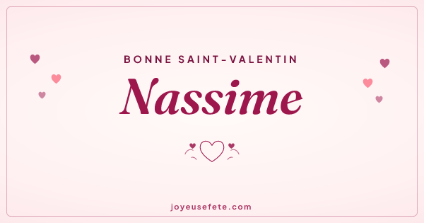 Image « Bonne Saint-Valentin Nassime » au format large