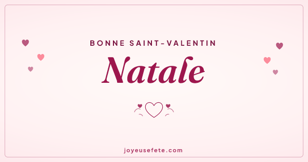 Image « Bonne Saint-Valentin Natale » au format large