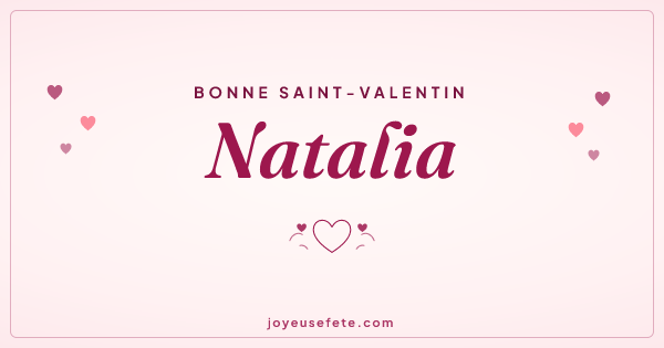 Image « Bonne Saint-Valentin Natalia » au format large