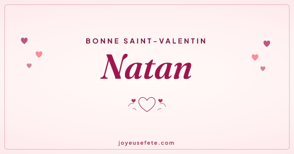 Image « Bonne Saint-Valentin Natan » au format large