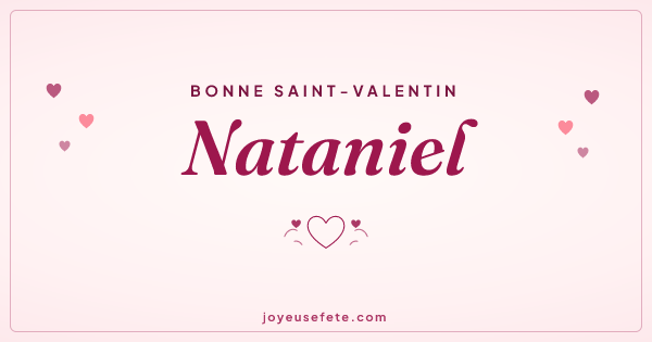 Image « Bonne Saint-Valentin Nataniel » au format large